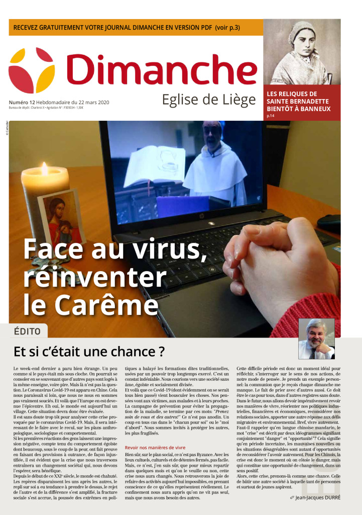 Le Journal Dimanche – 19/03/2020 – Liège