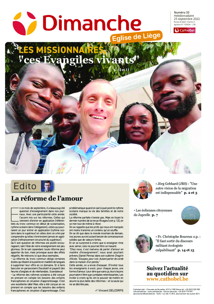 Le Journal Dimanche – 21/09/2022 – Liège