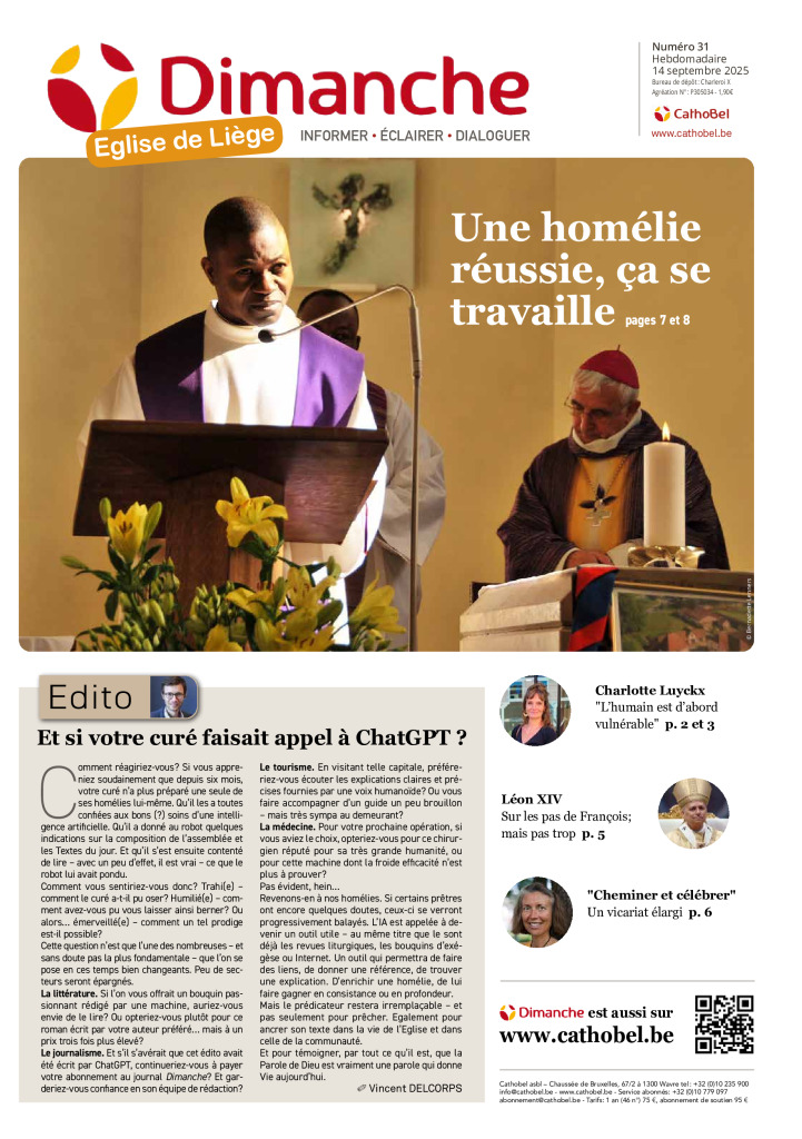 Le Journal Dimanche – 14/09/2025 – Liège